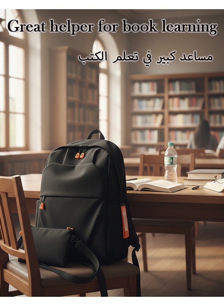 Malaksky Backpack Carry On Backpack Personal Item Travel Bag Carry On Backpack For Airplanes Traveling Backpack For Men&Women Gym Backpacks College Backpacks,Water Resistant Lightweight Daypack - Image 2